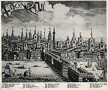Der Stalhof Unweit der überbauten London Bridge erhob sich an der Themse die Niederlassung der deutschen Hanse, der "Stalhof" (auf unserem Bilde durch die Ziffer 55 bezeichnet). 1597 erzwang der Neid Londoner Kaufleute die Schließung dieser blühenden und auch für Englands Wirtschaft so wertvollen Handelszentrale.