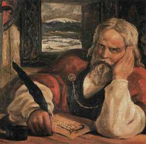 Snorri Sturluson Skalde (Dichter), Historiker und Autor der Snorra-Edda